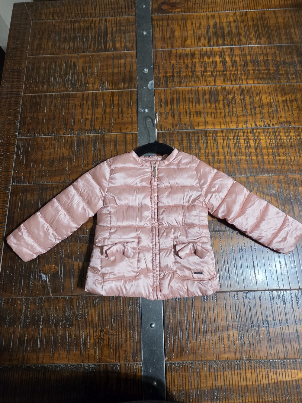 Mayoral Pink Quilted Puffer Jacket for Girls Size: 18M